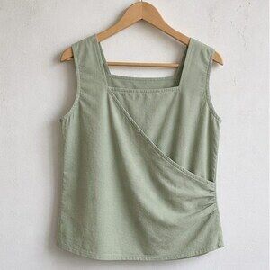 Sage Ruffle Blouse